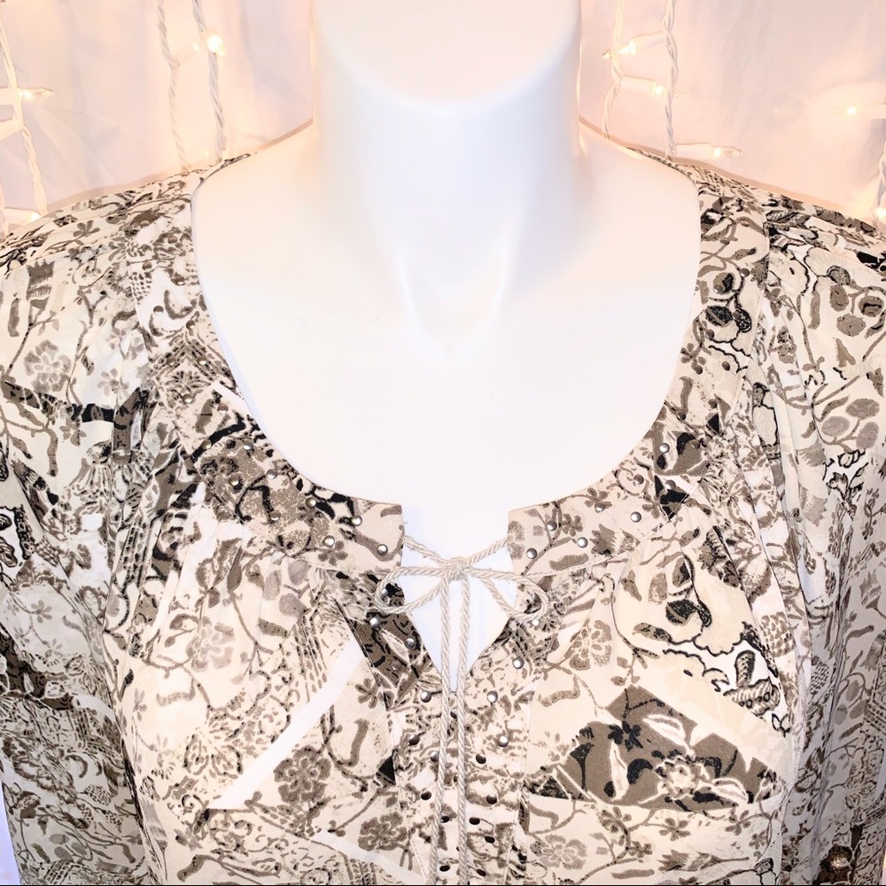 STYLE & CO ⭐️ Loose Fit Embellished Tunic Blouse - Picture 2 of 7
